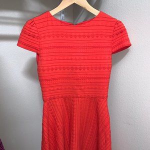 Alice & Olivia Red Skater Dress